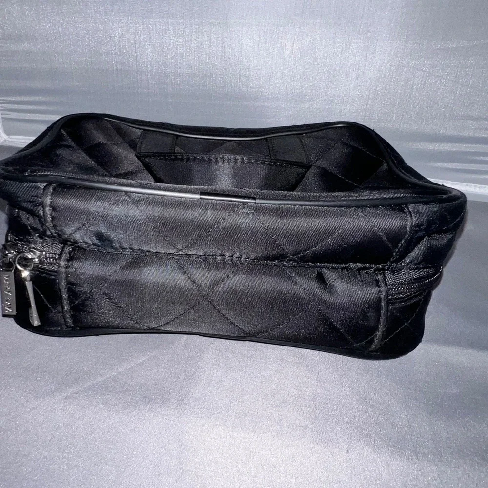 Mary Kay Black Quilted Travel Cosmetic Bag Makeup Organizer with Pouch